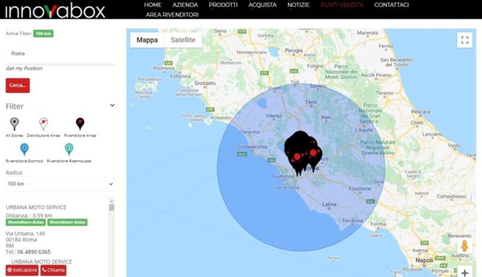 Innovabox store locator