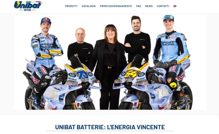 Unibat Batterie sito web